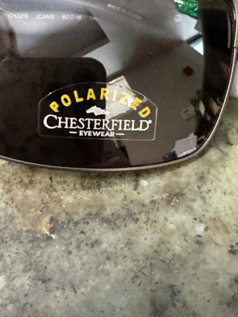 Chesterfield CH 22/S Metal Rectangular Men's Polorized Sunglasses 60 16 150 -NEW